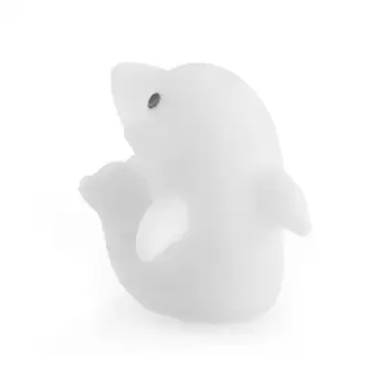 

1pc Led Night Light Colorful Dolphin Shape Automatic Lamp Romantic Love Energy Luminaria Moon Change White Lighting Saving L2M0