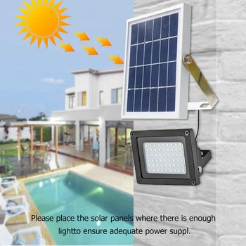 

54 LED Solar Lamp Floodlight Outdoor Waterproof Garden Lamp Street Light