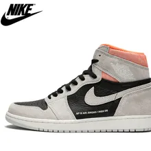 Air Jordan 1 ретро высокие OG нейтральный серый гипер малиновый AJ1 555088-018 баскетбольные кроссовки