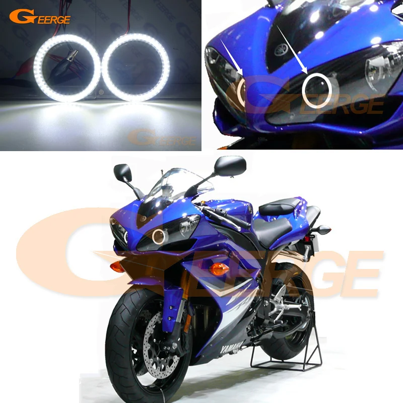 Для Yamaha R1 YZF-R1 2004 2005 2006 2007 2008 отличный ультра яркий smd led Ангельские Глазки DRL halo