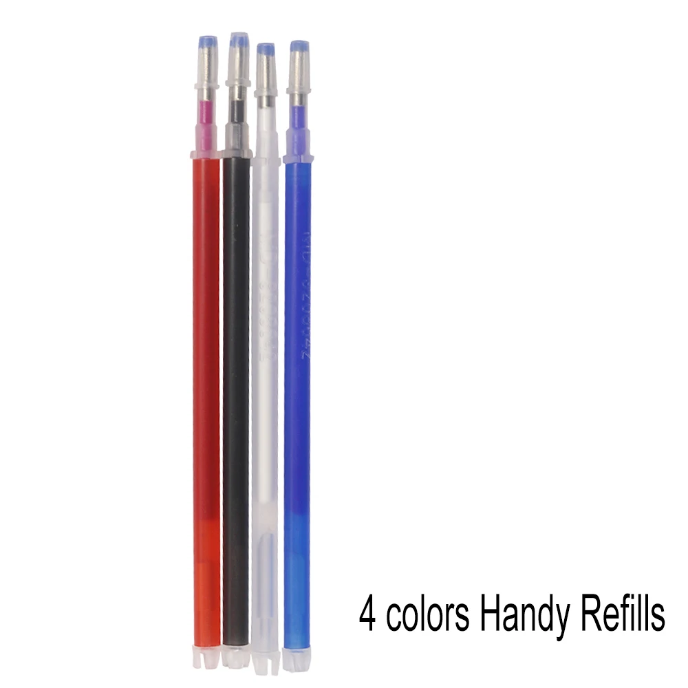 JANYUN 8 bolígrafos borrables con calor para tela con 52 recambios de  rotuladores de tela, marcadores de tela para acolchar, costura, bricolaje