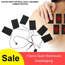 Три температурных регулирования-шесть нагревательных пленок для одежды, жилет, нижнее белье, теплоизоляционная ткань, зимняя нагревательная пленка