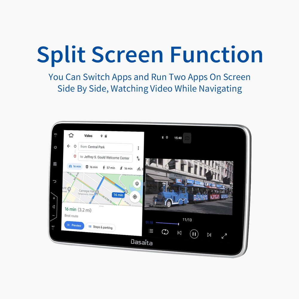 Dasaita 10 2 &quotIPS Экран Din Радио Android Carplay для Универсальный Автомобильный андроид Bluetooth