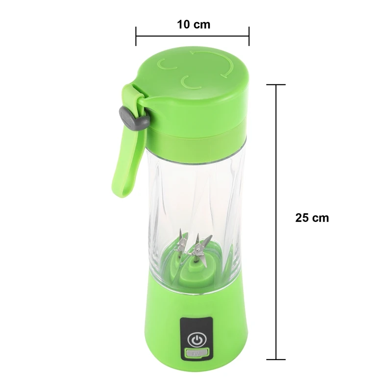 Portable USB Rechargeable Blender Mixer 6 Blades Juicer Handheld Smoothie Mini Juice Cup Electric Fruit Juicer Machine