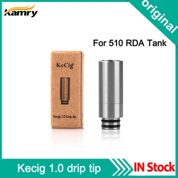 

Original Kamry Kecig 1.0 drip tip 2 in 1 mouthpiece Fit 510 Thread RBA RDA Atomizer Vape Tank E Cigarette Accessories