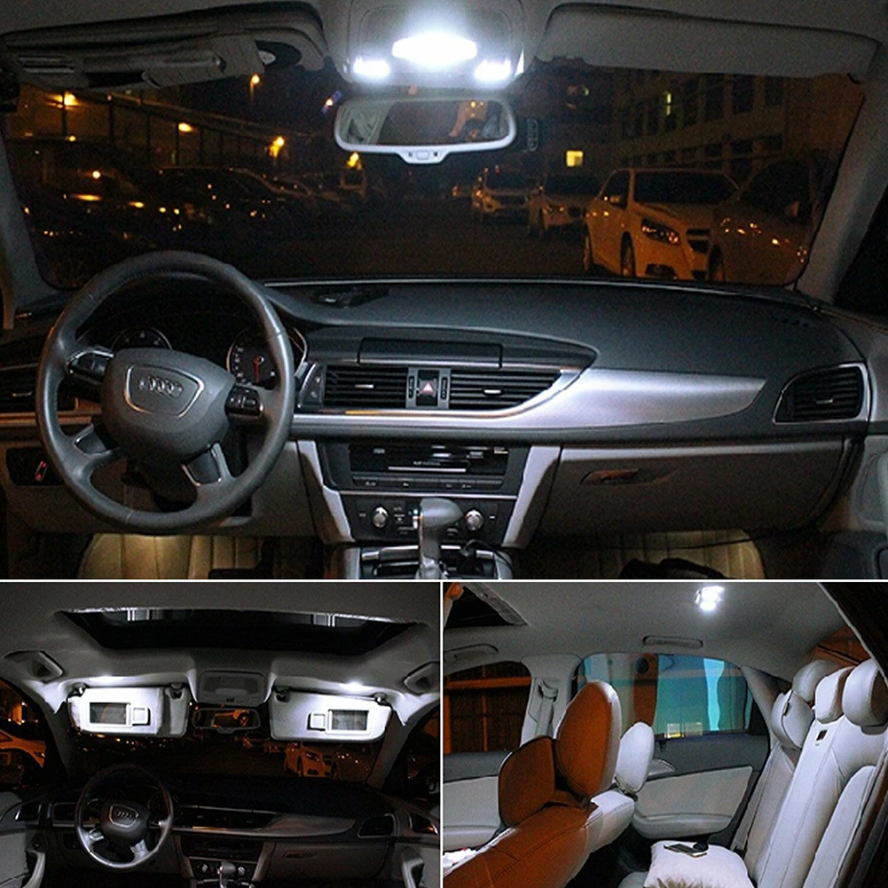 T10 W5W 194 5630 6 LED Car Bulbs CANBUS ERROR FREE Car Side Wedge Light License Plate Lights Interior Dome Ceiling Lamps DC 12V