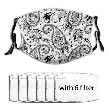 

Air Pollution Unisex Mouth Face Mask Paisley Women Men Muffle Masks Windproof