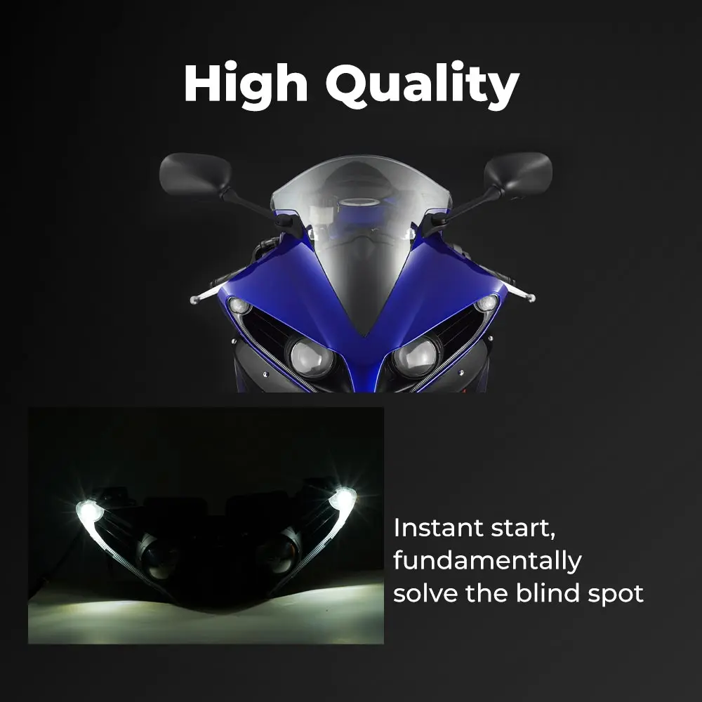 KEMiMOTO для Yamaha YZF R1 2012 2013, головной светильник, головной светильник, корпус для Yamaha YZF-R1, новые мотоциклетные запчасти
