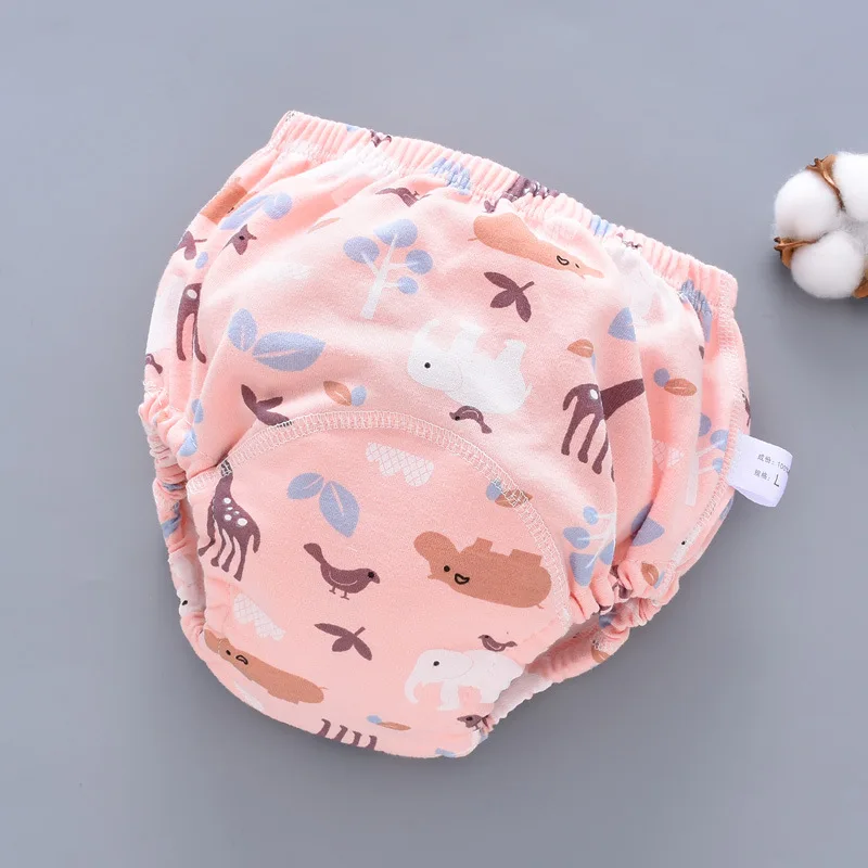 Baby Training Pants Cloth Diapers Washable 6 Layers Gauze Cover Breathable Spring Reusable Newborn Diaper 0-3Y Toddler Panties