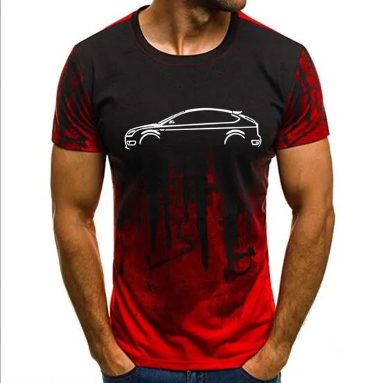 Мужские футболки летняя футболка с принтом FORD FOCUS ST 225 MK2 FACELIFT RS INSPIRED Классическая