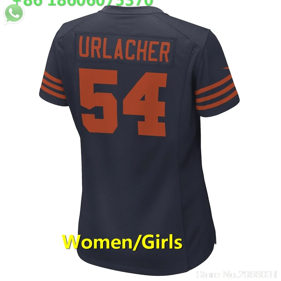 for women А+++ Качество Женщины 54 brian urlacher Джерси Белый Синий Chicago - Цвет: for women