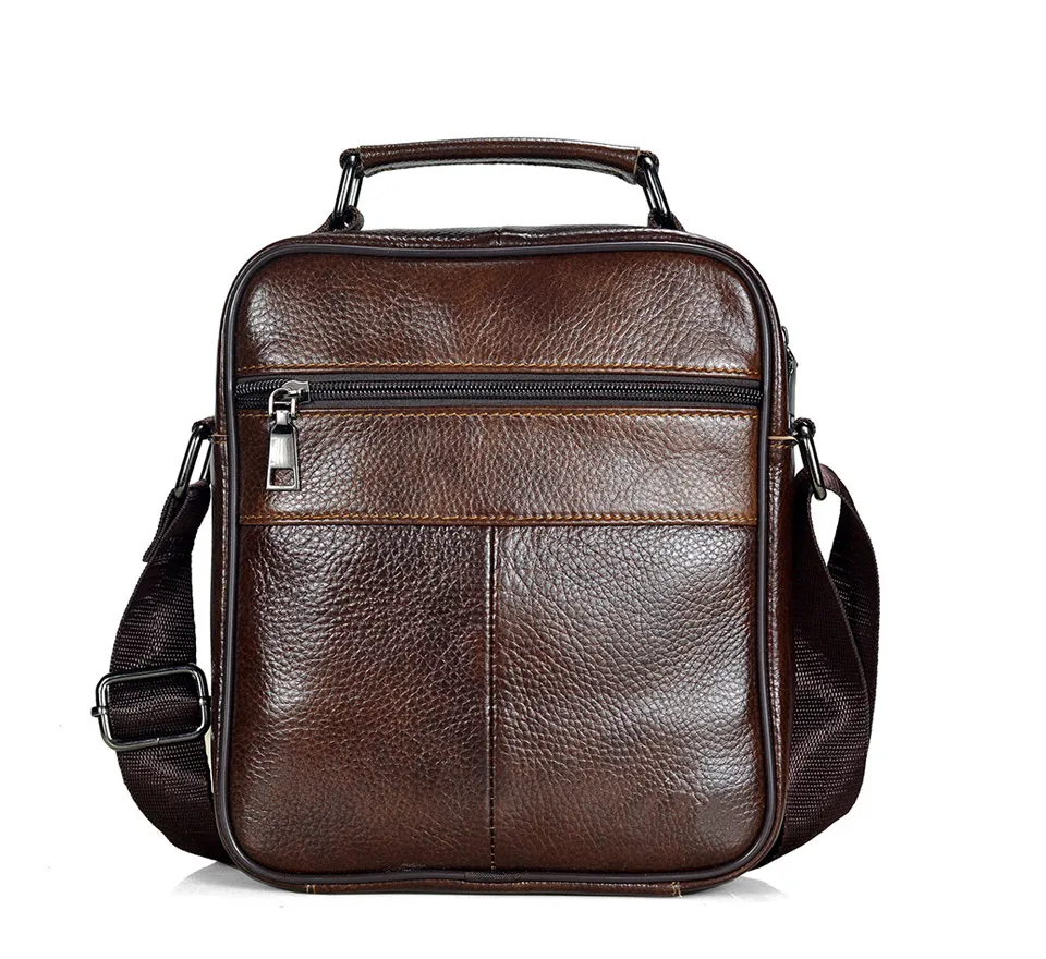 Brown moda masculina sacos do mensageiro bolsas