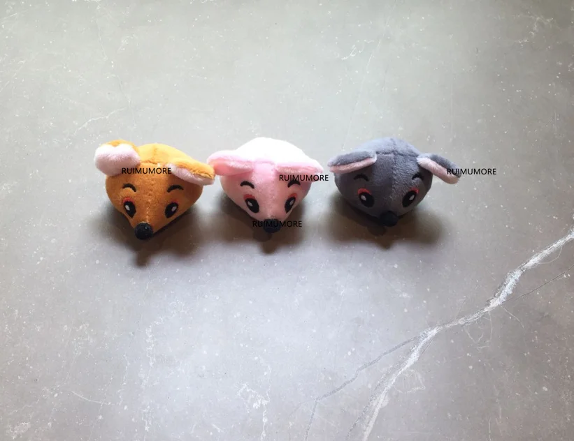 1piece random color Милая новогодняя игрушка, 10 см прибл., брелок плюшевая игрушка, детская игрушечная плюшевая мышь, подарок маленькое плюшевое игрушки - Цвет: 1piece random color