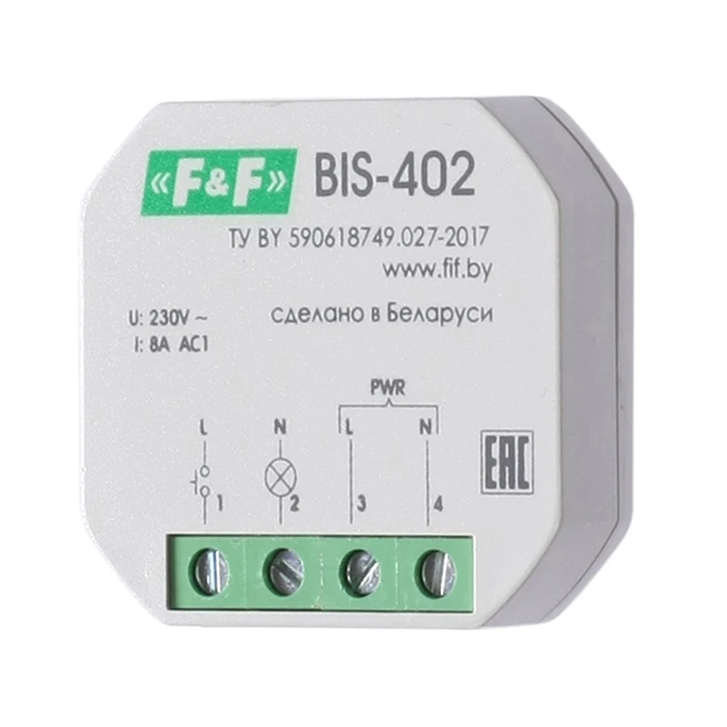 BIS-402 Реле импульсные (бистабильные)(Евроавтоматика F&ampF) (EA01.005.002) | Обустройство