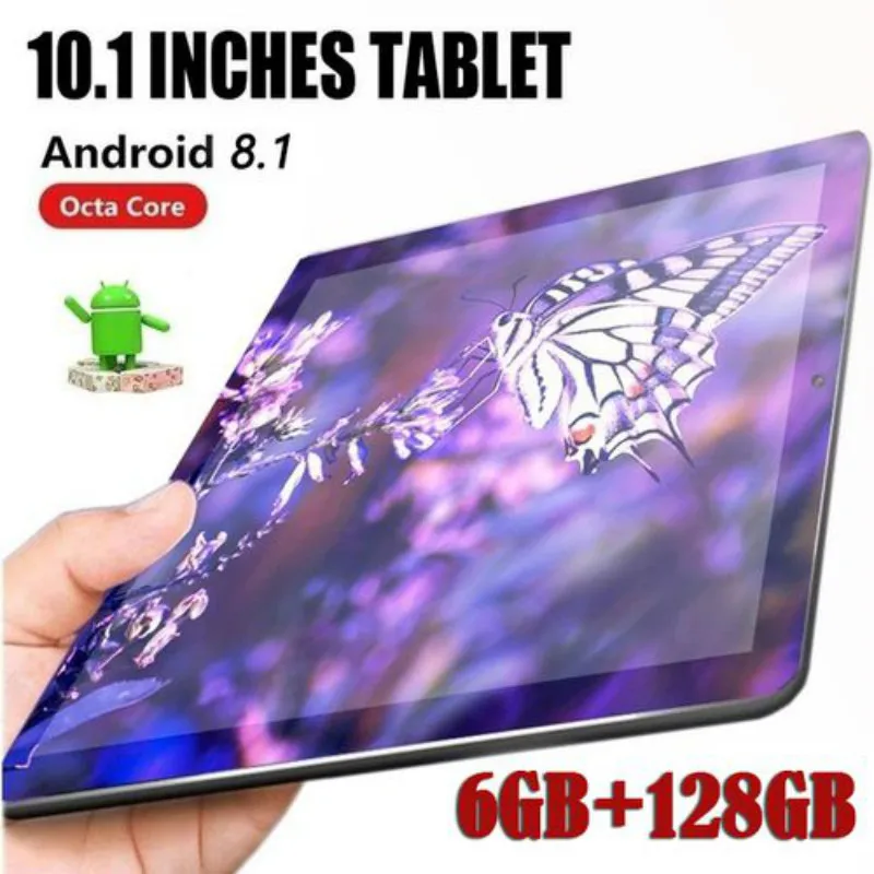 

10.1inch Tablets with 6GB+128GB Large Memory WiFi Tablet PC Support Dual SIM Card Tablet 4G Phone Call Tablet 10 Core kid gifts