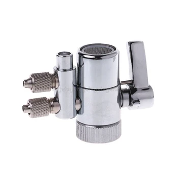

Water Filter Faucet Dual Diverter Valve M22 To 1/4" Chrome Plated Brass N02 19 Dropship