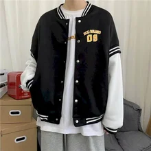 Aliexpress - Casual Jacket Men ‘s 2021 Youth Spring and Autumn Thick Loose Baseball Uniform Korean Style Student Coat Street Top