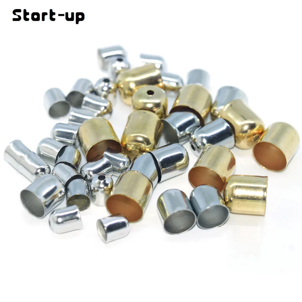 

Start-up 300pcs/lot Clasps Earring Hooks Cords End Cap Cord Jewelry Making Bracelet Necklace DIY Jewelry Components Findings