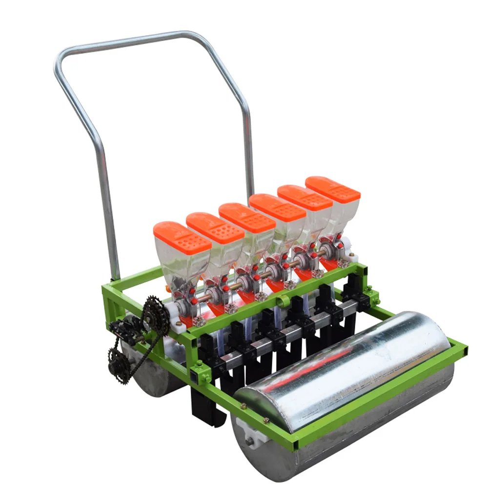 Farmer's hand push vegetable planter, small precision jukeboxMachine