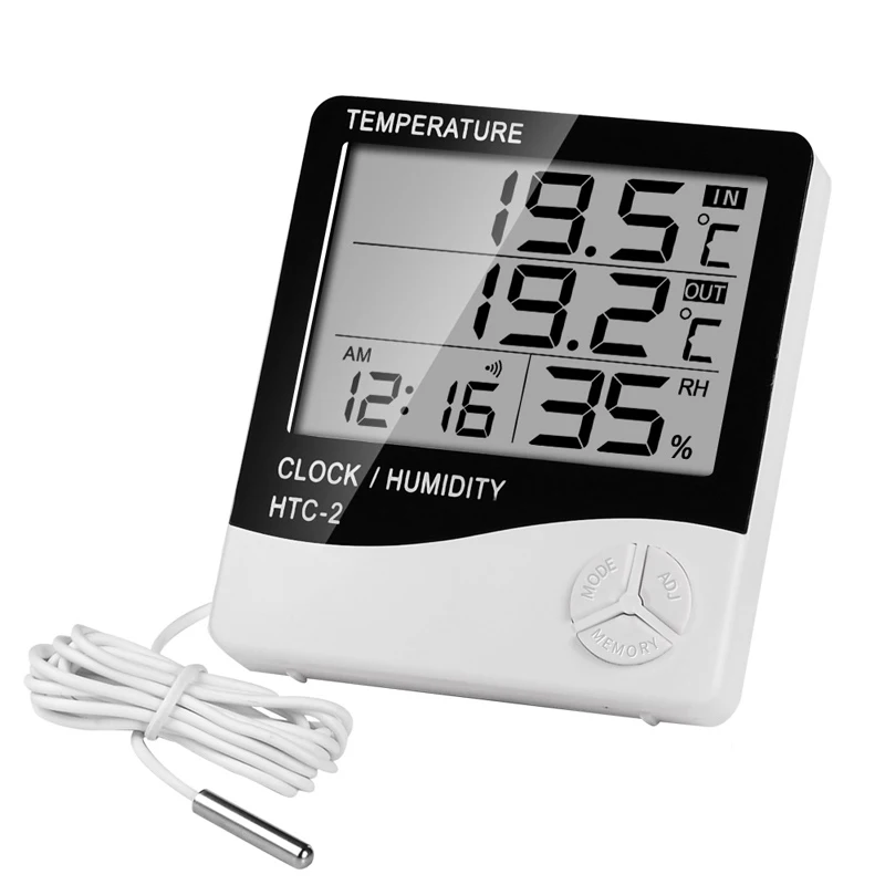 HTC2IndoorRoomDigitalThermometerHygrometerElectronicHumidity