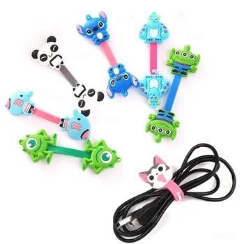 

Cartoon Cable Organizer Bobbin Winder Protector Wire Cord Management Marker Holder Cover For Earphone iPhone Sansung MP3 USB