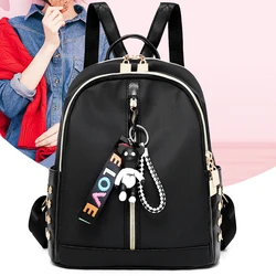 Women's Backpack 2022 Oxford Cloth Fashion Double-opening Shoulder Bags For Teenagers Girl Large Capacity Travel School Bag