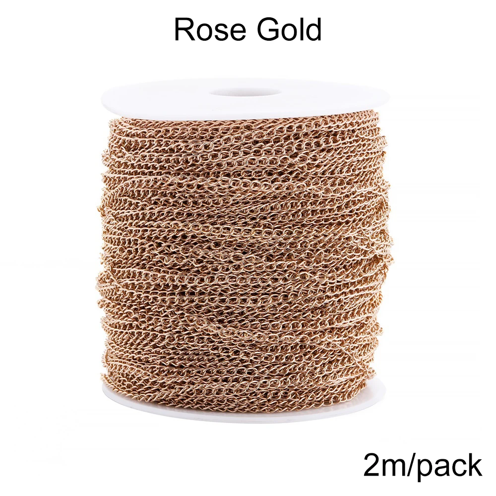 2-5 m/Los 1,2–4,0 mm Edelstahl Gold Halsketten Ketten Bulk Schmuck Ketten für DIY Schmuckherstellung Zubehör – Detail 19
