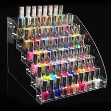 7-слойный Прозрачный Прочный акриловый лак для ногтей демонстрационная подставка для макияжа стойки Органайзер-держатель ювелирных изделий Подставка для помад на витрине стенд