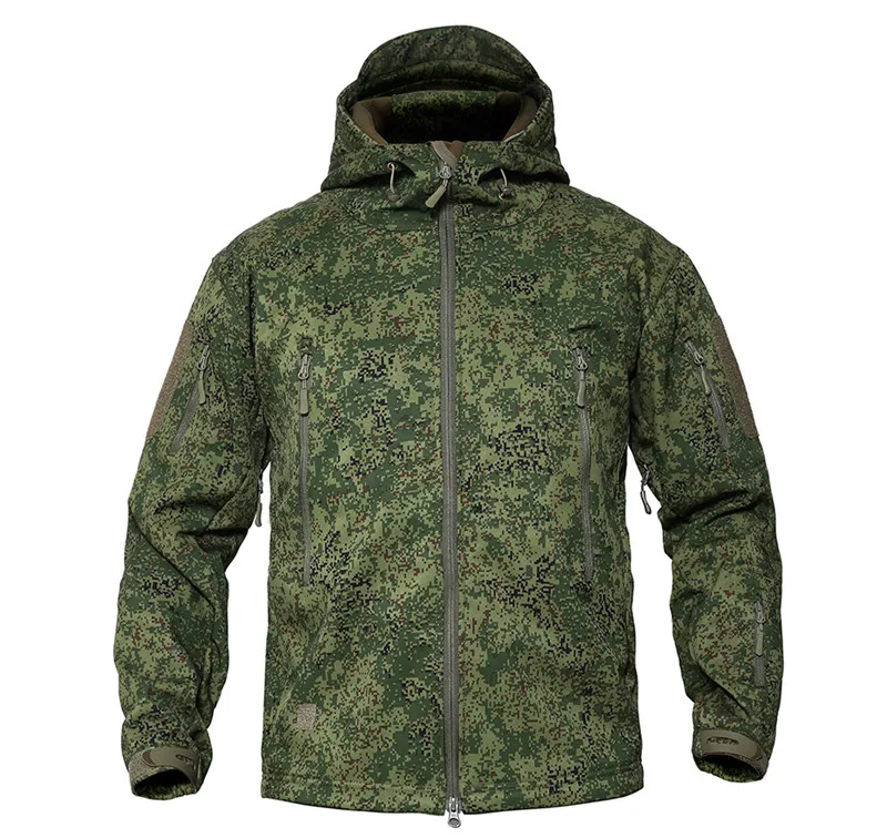 camouflage Зимние 5XL военные тактические куртки, уличная камуфляжная одежда, военные охотничьи рыболовные куртки, пальто, водонепроницаемые новые ветровки - Цвет: camouflage