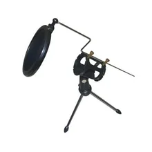 Поставка Настольный стенд мобильный телефон микрофон для пения анти-распылитель штатив ветрозащитный держатель напрямую от производителя Whol