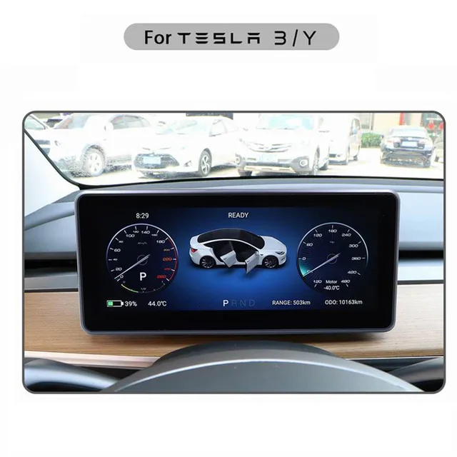 10.25 inch LCD Instrument Panel For Tesla Model 3 Accessories Dashboard HUD  Heads Up Display Gauge Cluster Performance Digital - AliExpress