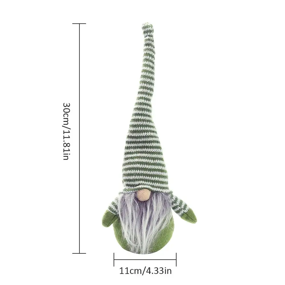 Рождественская полосатая Кепка безликая кукла маленькая декоративная фигурка украшение Скандинавское гном земля Бог старая кукла мужчины украшение комнаты - Цвет: 3703