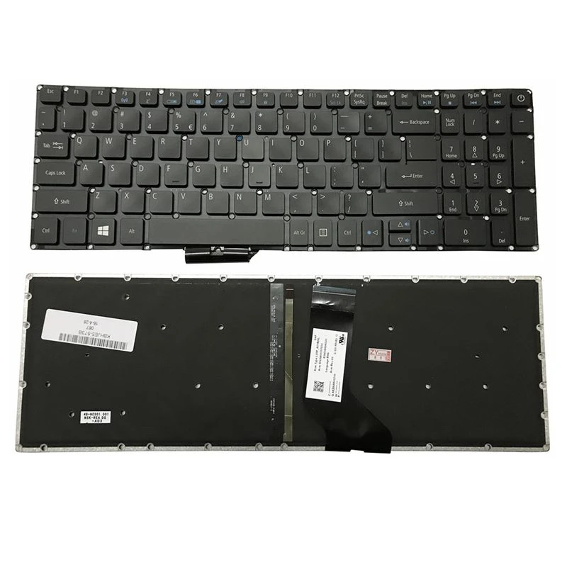 US laptop keyboard for Acer Aspire E5 573 E5 573T E5 573TG E5 573G E5 722 E15  E5 582P 507H 56AV 54G6 F5 572 V5 591G backlight|Replacement Keyboards| -  AliExpress