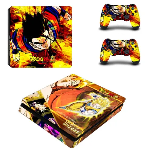 P4SQB0027 Dragon Ball супер полное покрытие лицевые панели PS4 тонкая кожа Виниловая наклейка, стикер для Playstation 4 консоль и контроллер PS4 тонкая кожа - Цвет: P4SQB0027