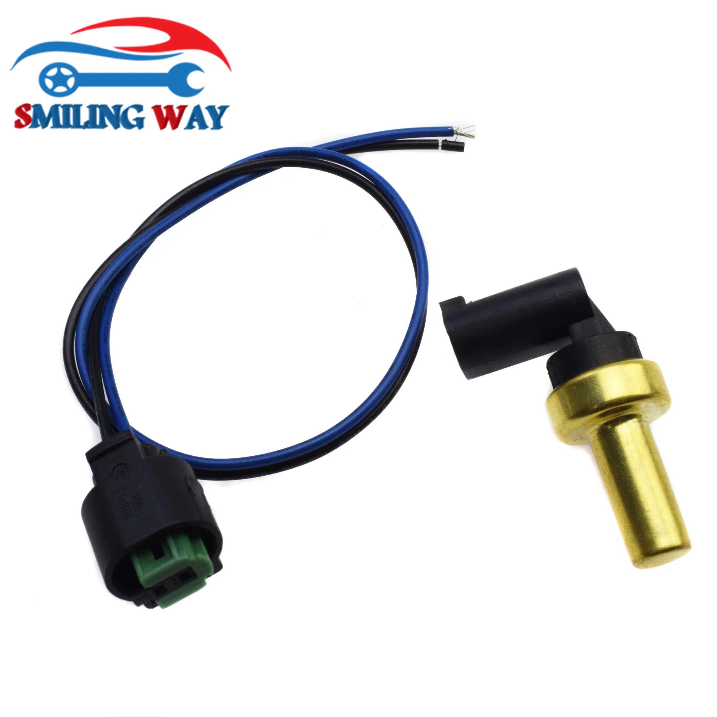 Engine Coolant Temperature Sensor & Connector Harness Plug For Mercedes