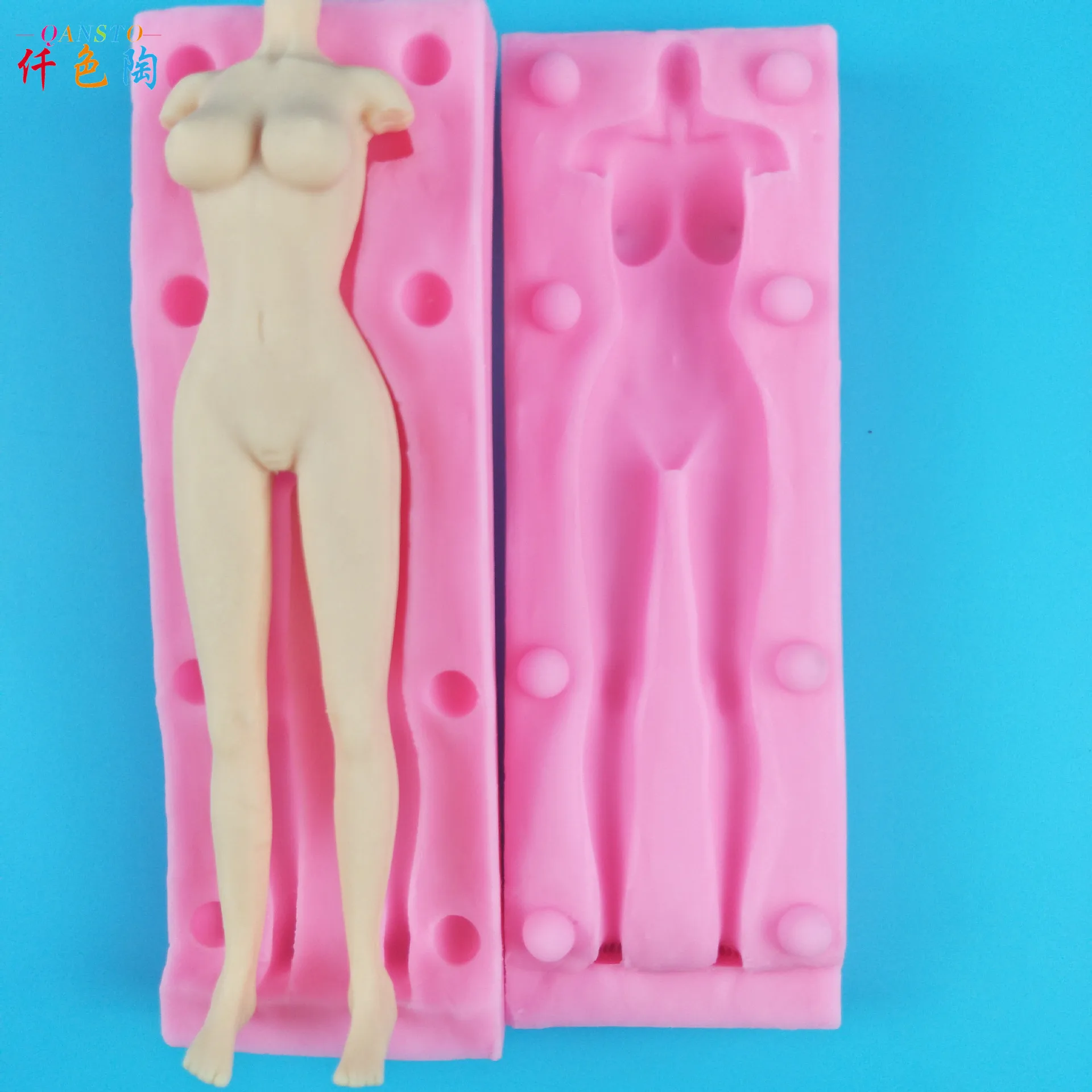 Цянь се Тао DIY глина Гараж Набор Полимерная глина грязь силикагель тело плесень милый тело плесень Полимерная глина тело поворачивая модель