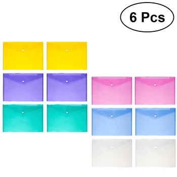 

12 Pcs Envelope File Document Folder Clear Document Envelope Organizer with Snap Button(Blue)