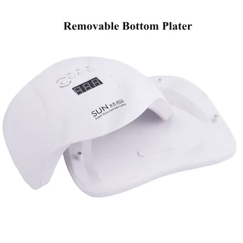 

2020 New SUN X5 Plus UV LED Nail Dryer 54W Gel Polish Curing Lamp with Bottom Timer LCD Display Quick Dry Lamp For Manicure Gel