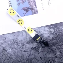 1 шт. милые Мультяшные браслеты на запястье для мобильного телефона, брелоки, шнуры, сделай сам, Висячие веревки, Лариат Шнур