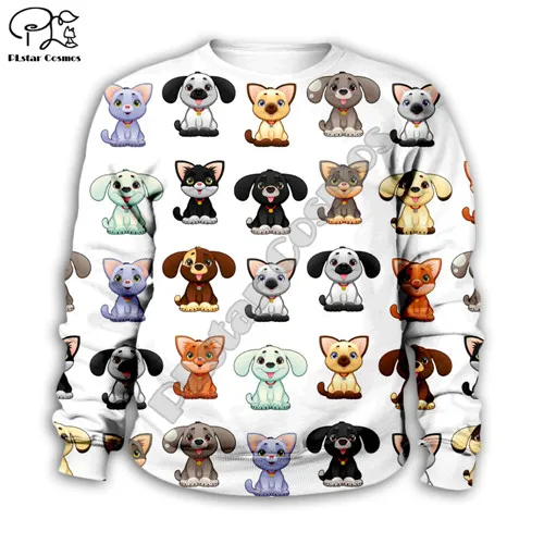 Kids sweatshirts Детская коллекция с принтом собаки; забавные толстовки с 3D принтом; осенний свитер с рисунком для маленьких мальчиков и девочек; куртка на молнии; Dogt; рубашка; брюки - Цвет: Kids sweatshirts