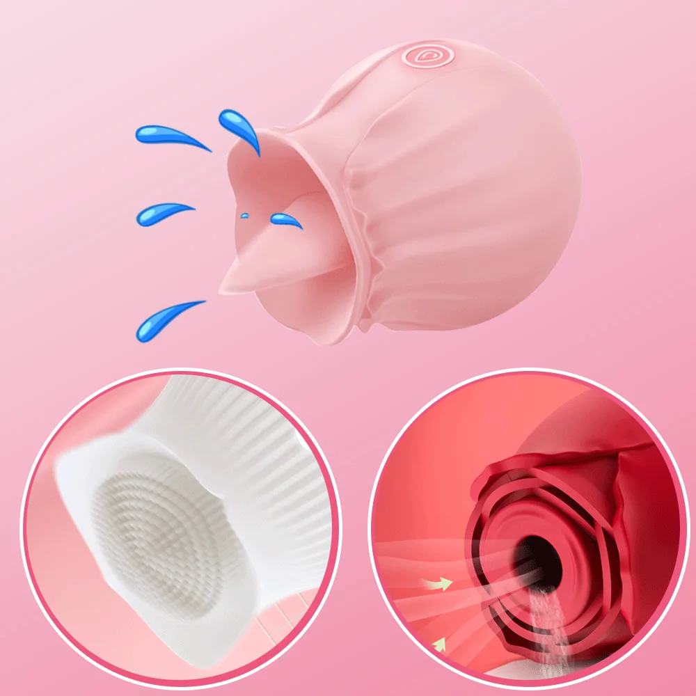 Sucking Clit Vibrator Tongue Licking G Spot Breast Massager Jumping Egg Nipple sucker Clitoral Stimulation Sex Toys | Красота и