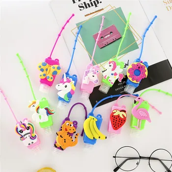 

1Pcs Hand Sanitizer Bottle Lovely Unicorn Animal Food Pattern Silicone Travel Portable Holder Gel Liquid Dispenser Containers
