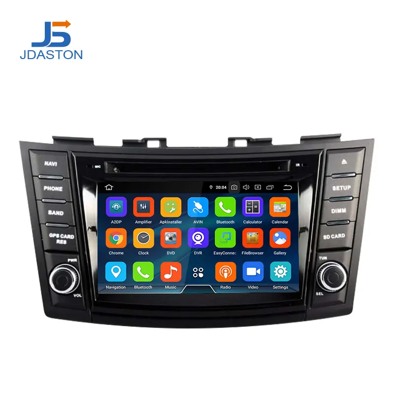 Perfect JDASTON 2 DIN Android 9.0 Car DVD Player For SUZUKI SWIFT 2011 2012 2013 2014 2015 Multimedia GPS Radio Stereo 4G+64G Octa Cores 1