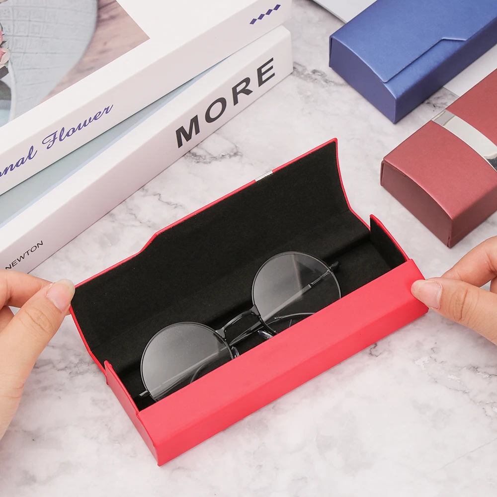 Высококачественная стальная лента коробка для очков Защитный чехол для женщин и мужчин портативный чехол для солнцезащитных очков оптическая коробка для очков для чтения очки