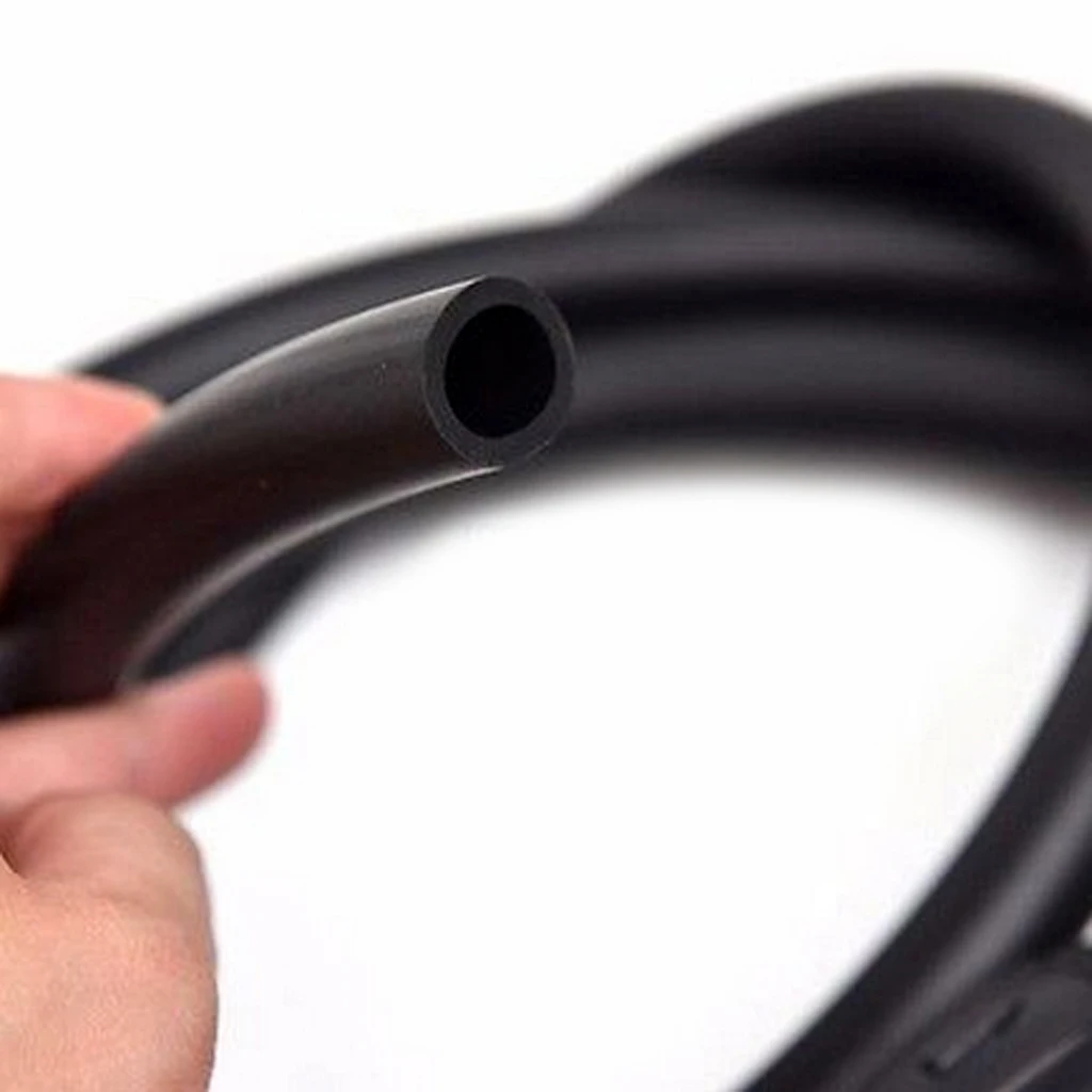 Marine Boat RVs Fuel Line Assembly 1/4 inch 6mm Hose with Primer Bulb Steel Hose Clamps, 6FT/2 Meter Long (Rubber)