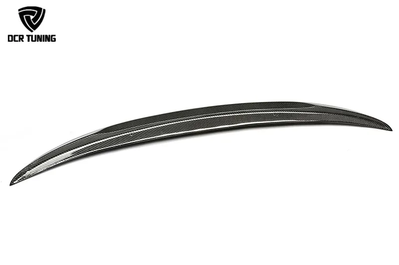 For BMW E90 spoiler E90 & E90 M3 carbon fiber rear trunk spoiler 318i 320i 325i 330i 2005-2011 E90 sedan rear wing CF (5)