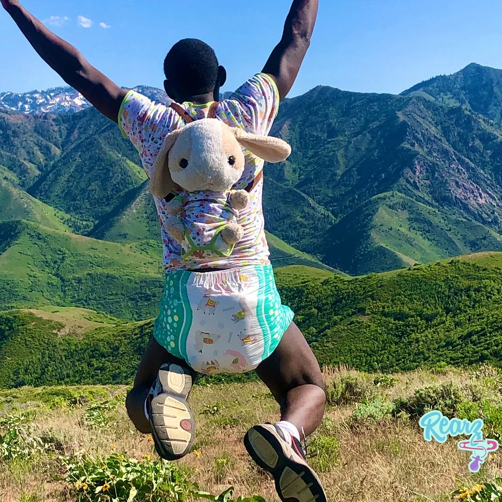 ABDL Diaper adult Rainbow Weekly Diaper ddlg 6000ML Volume Extra Large