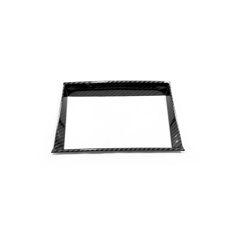 Carbon fibre Для hyundai Tucson 3rd аксессуары ABS Хромированная Автомобильная центральная консоль управления навигацией декоративное покрытие отделка Стайлинг - Название цвета: Carbon fibre
