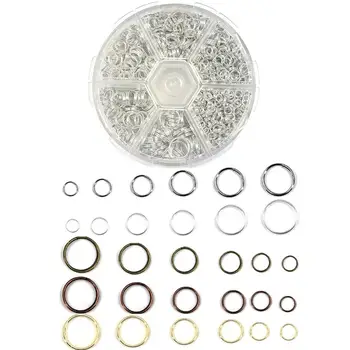 

4/5/6/7/8/10mm Metal Iron Double Loops Closed Jump Rings Jewelry Findings DIY Necklace Bracelet Connector Jewelry Making