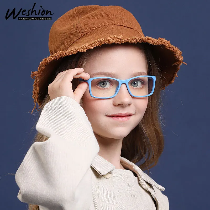 Vintage Blue Light Kids Glasses Children Optical Frame For Boy Girl Transparent Sun Glasse Anti Glare Computer Prescription UV